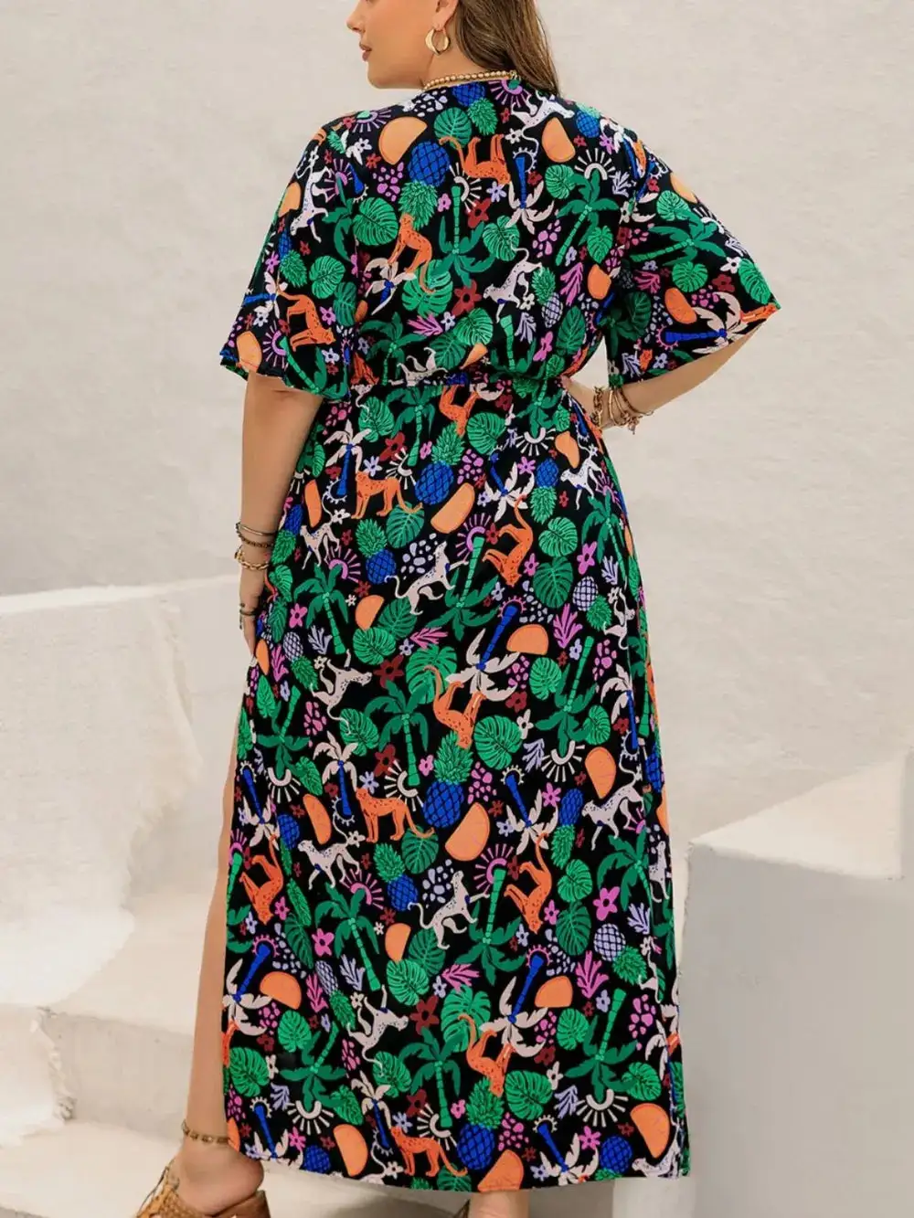 Comfort Fit Printed Maxi Dress