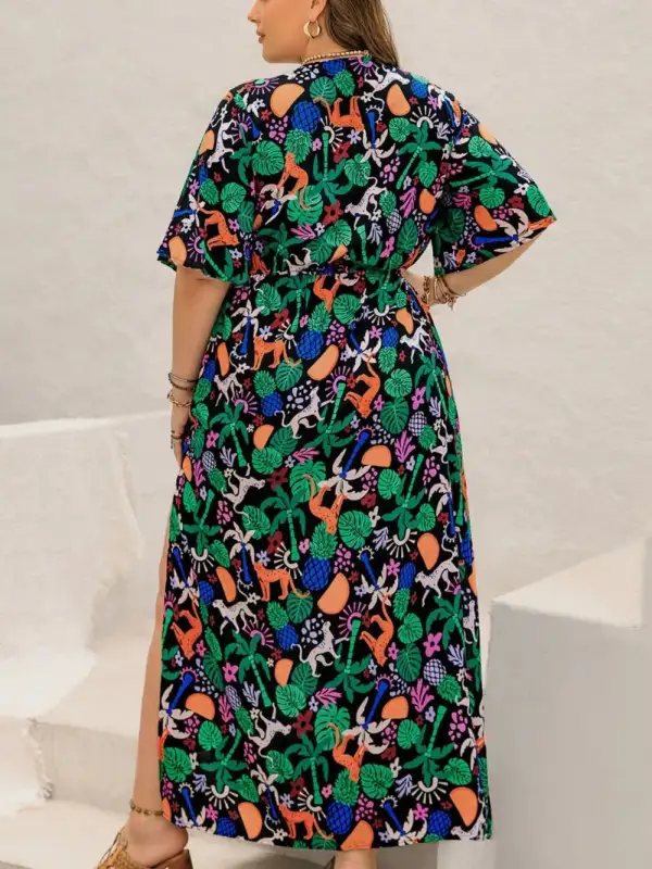Comfort Fit Printed Maxi Dress