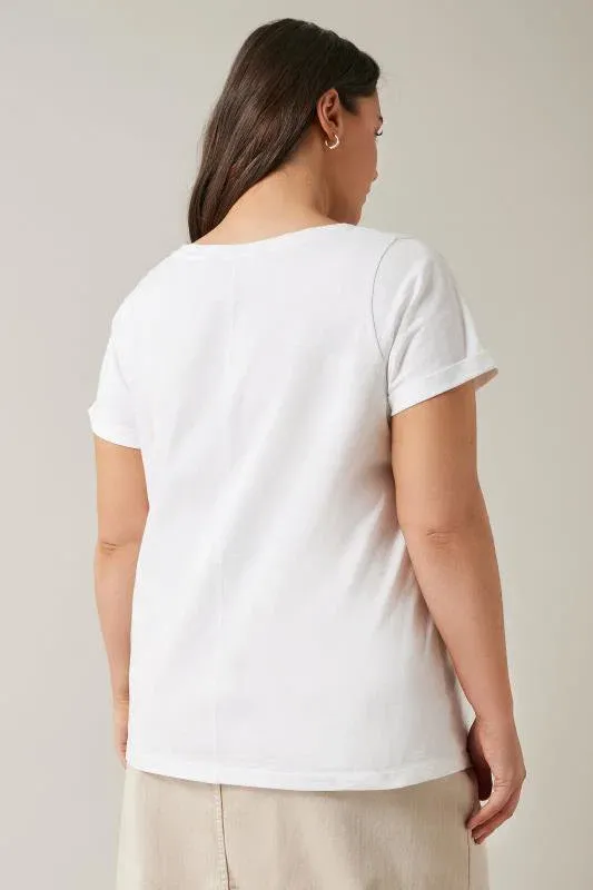 White Premium Cotton T-Shirt