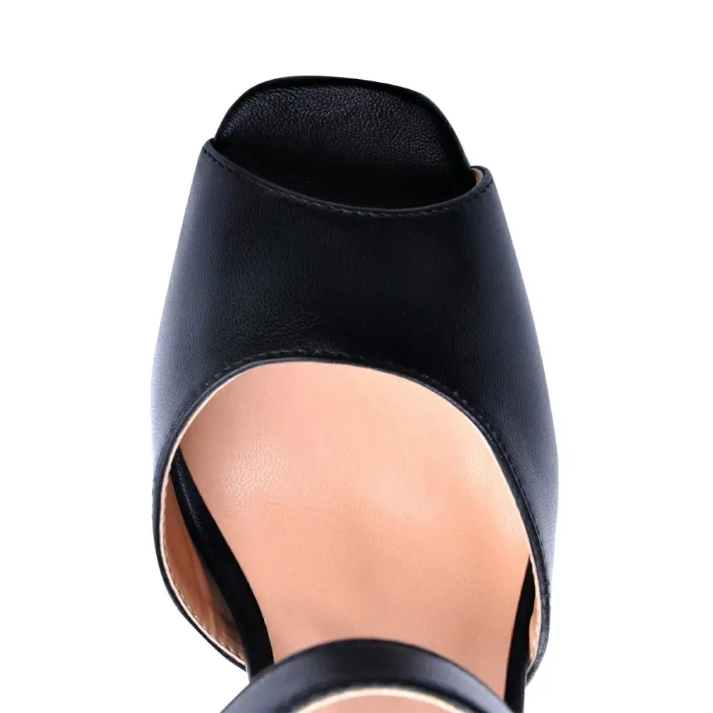 Peep Toe Platform Chunky High Heel Sandals