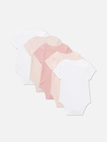 0-36mths | 5pk Short Sleeve Bodysuits