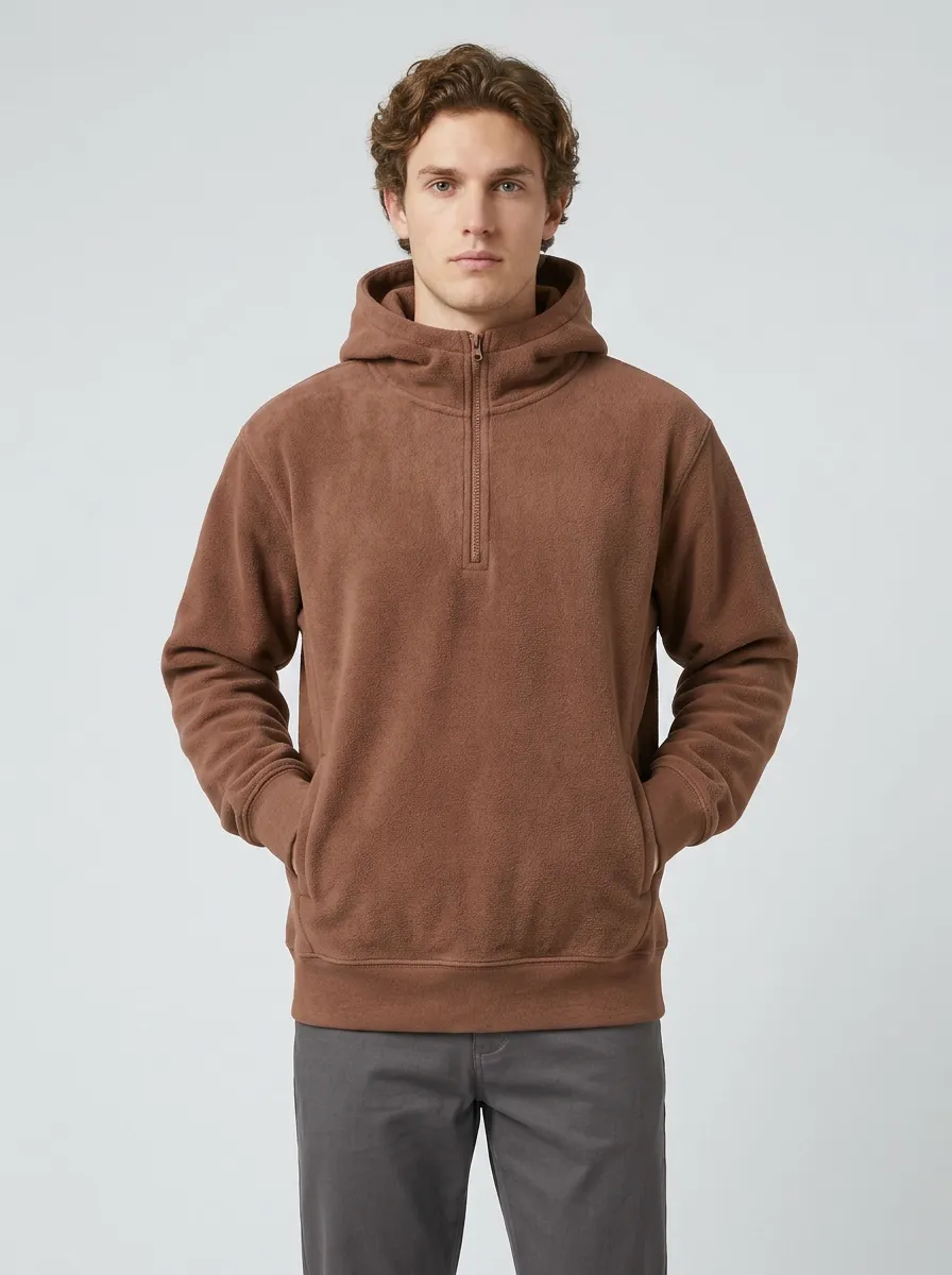Weekend Layer Quarter Zip Unisex Casual Hoodie