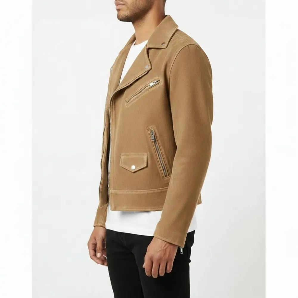 Suede Biker Motorcycle Western Jacket