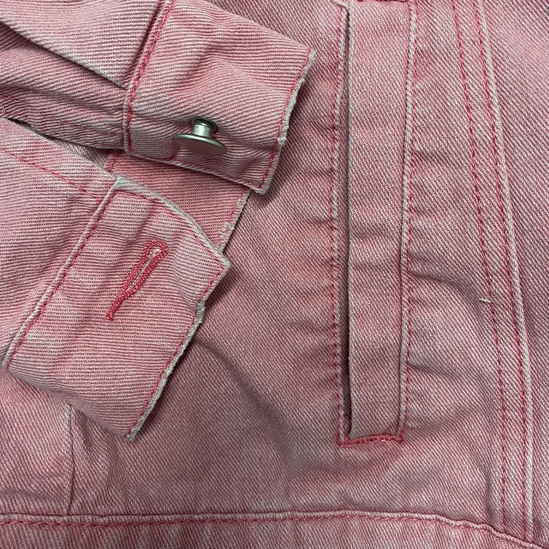 Washed Denim Utility Pocket Jacket