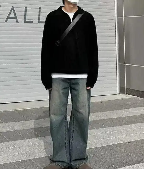 Classic Faded Straight Leg Jeans
