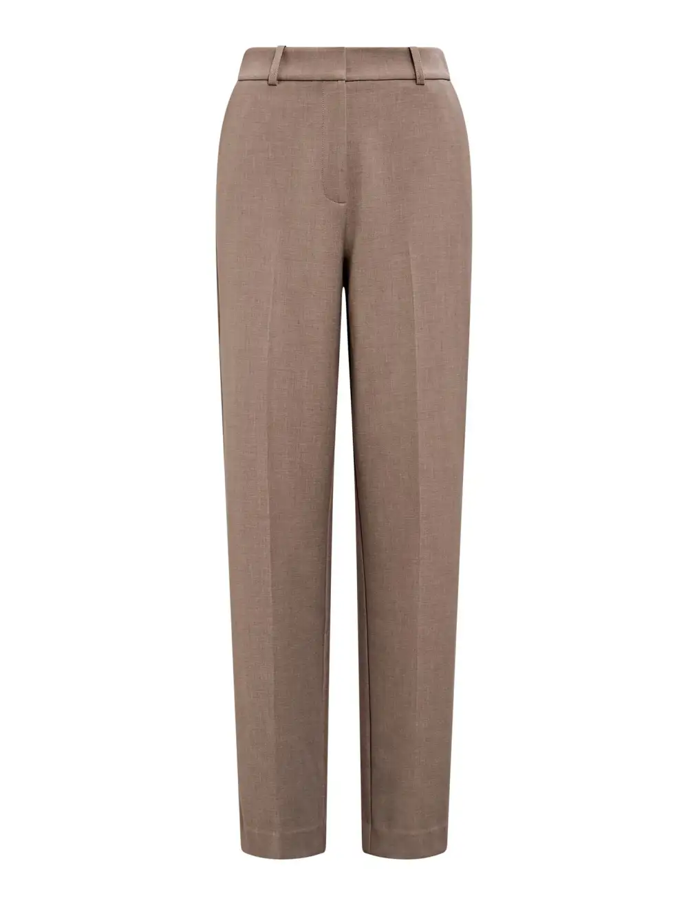 Taupe Straight Leg Tailored Trousers