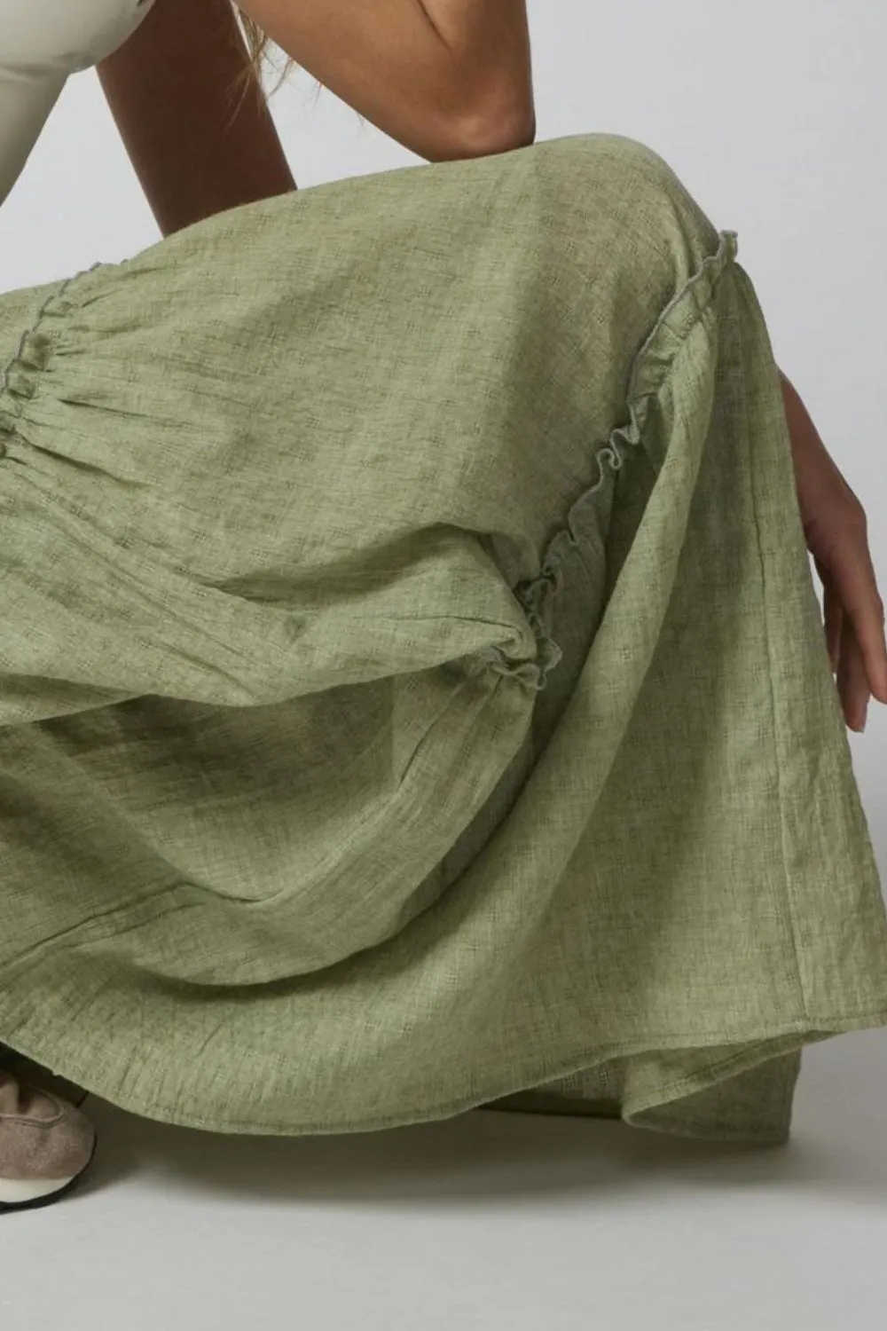 Frill Elastic Skirt