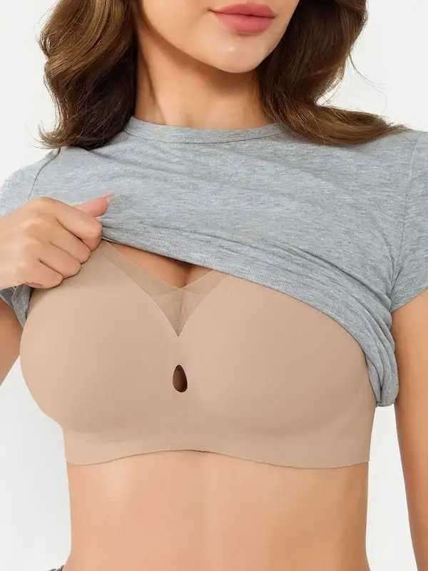 Seamless Breathable Contour Plunge Bra