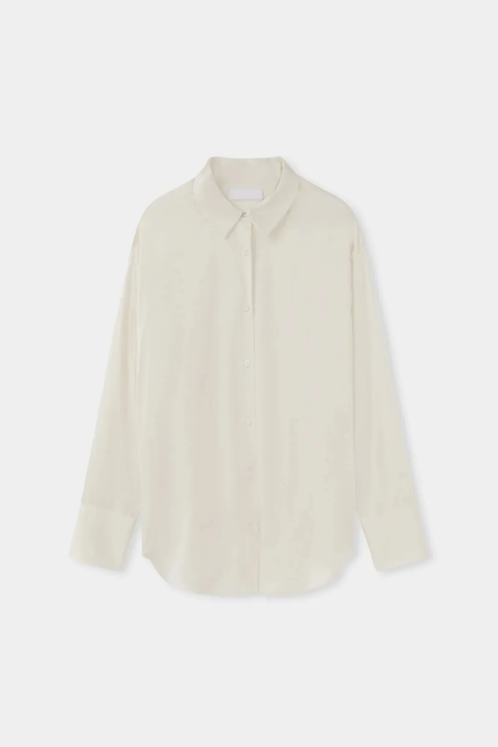 Box Pleated Silk Women's Shirt