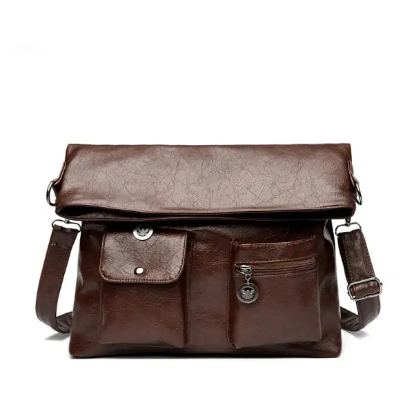 Refined Elegance: Professional Leather Underarm Tote Bag