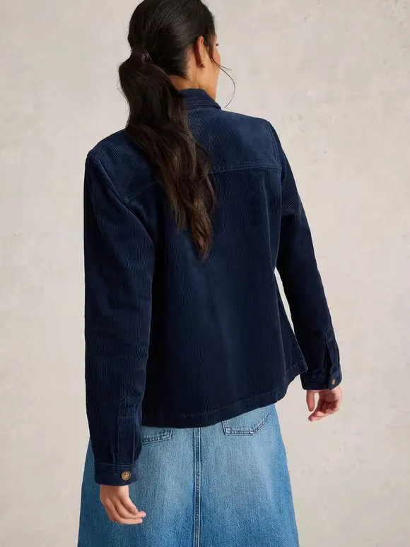 Corduroy Jacket In Dark Navy