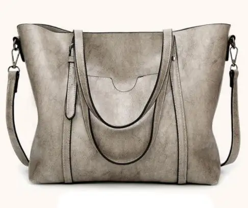 Hand-Painted Leather Handbag Artistic Everyday Use