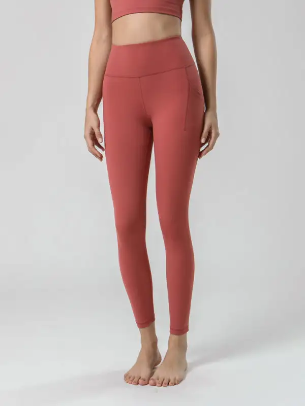 Sided Brushed Yoga Ninth High Waist Pants