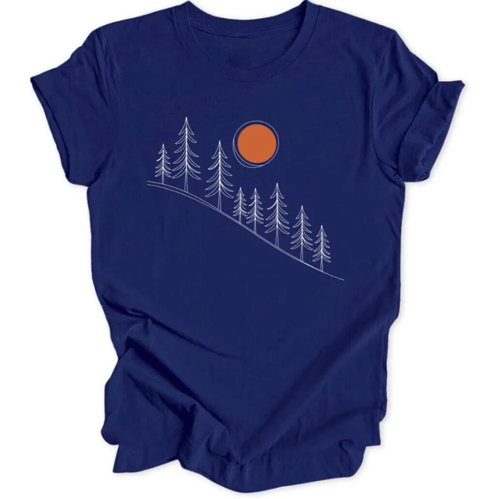 Lineart Sunrise Unisex T-Shirt