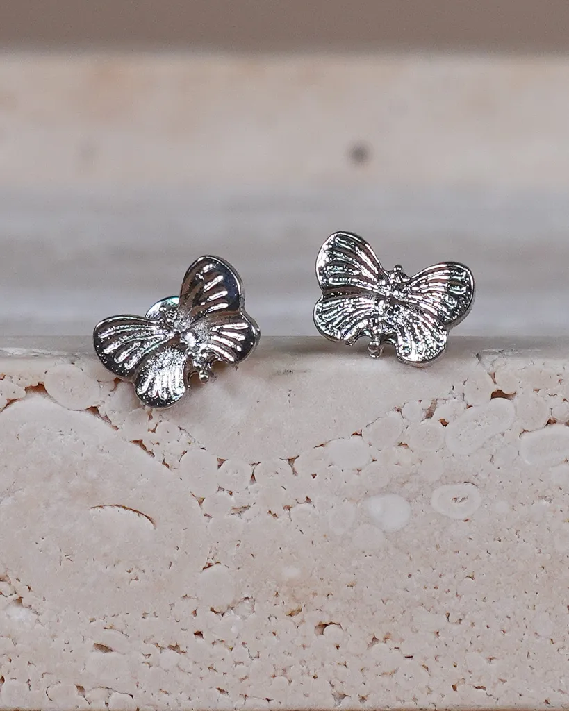 Butterfly Charm Drop Earrings