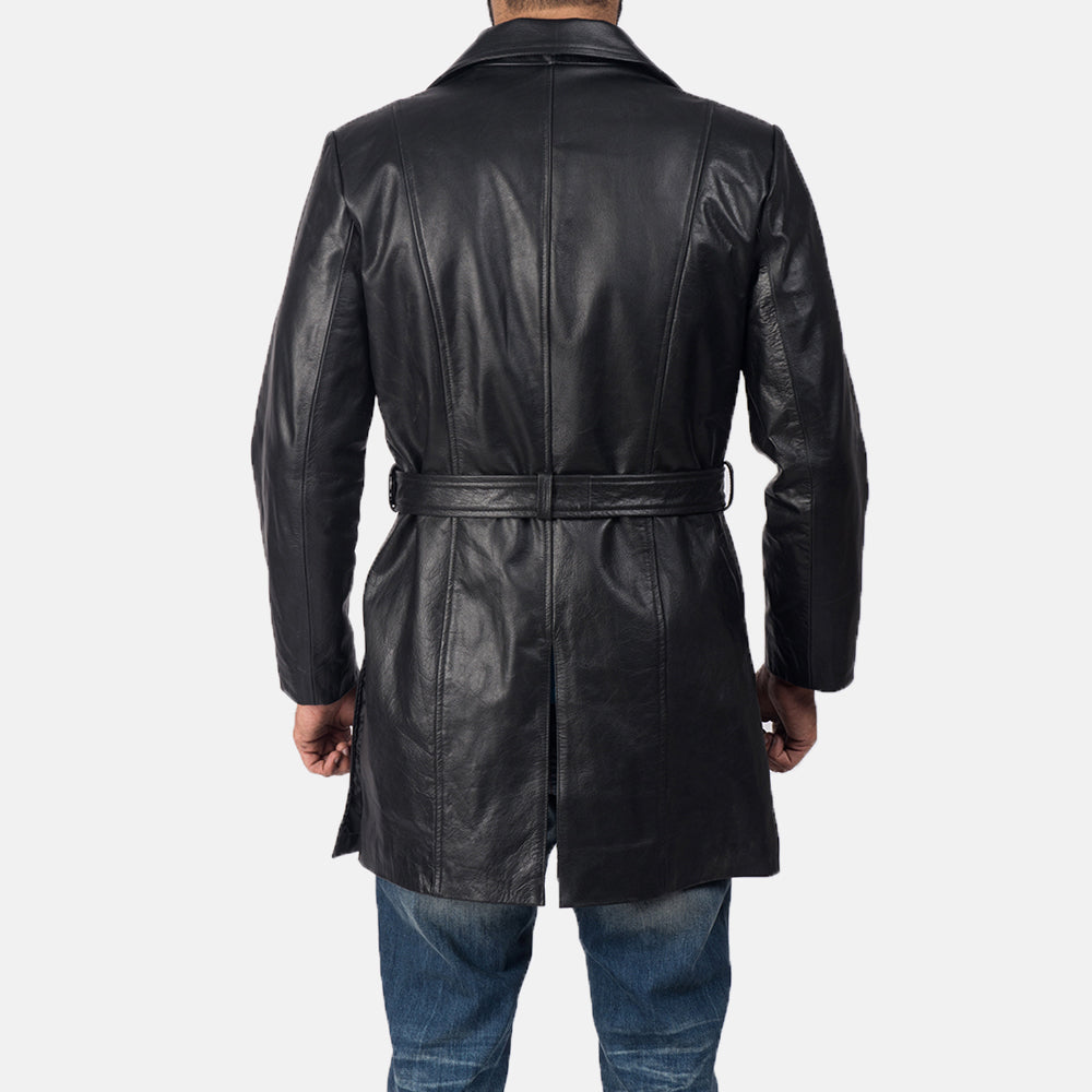Men's Refined Leather Coat