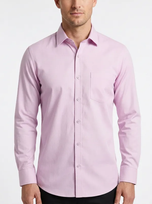Men's Heritage Inspired Button-Down Solid Dress Shirt