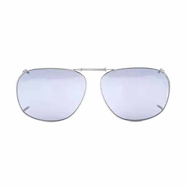 57mm Aviator Polarized Clip-On Sunglasses