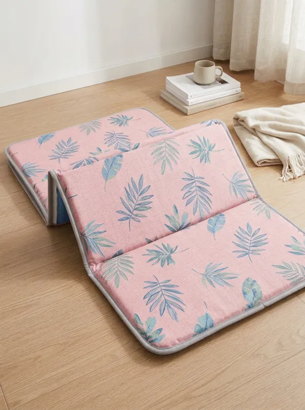 Summer Tropical Leaf Pattern Cooling Mat