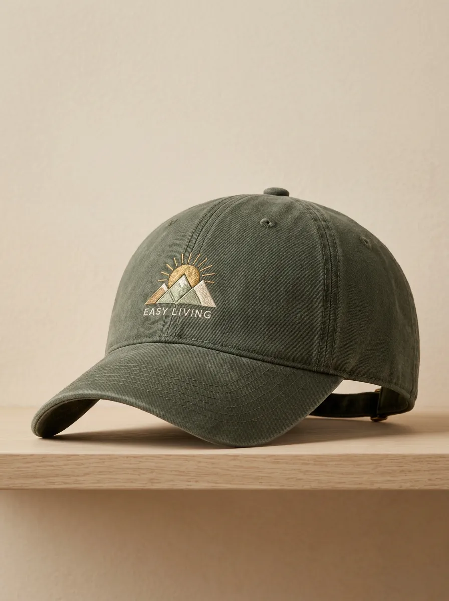 Refined Embroidered Unisex Baseball Cap