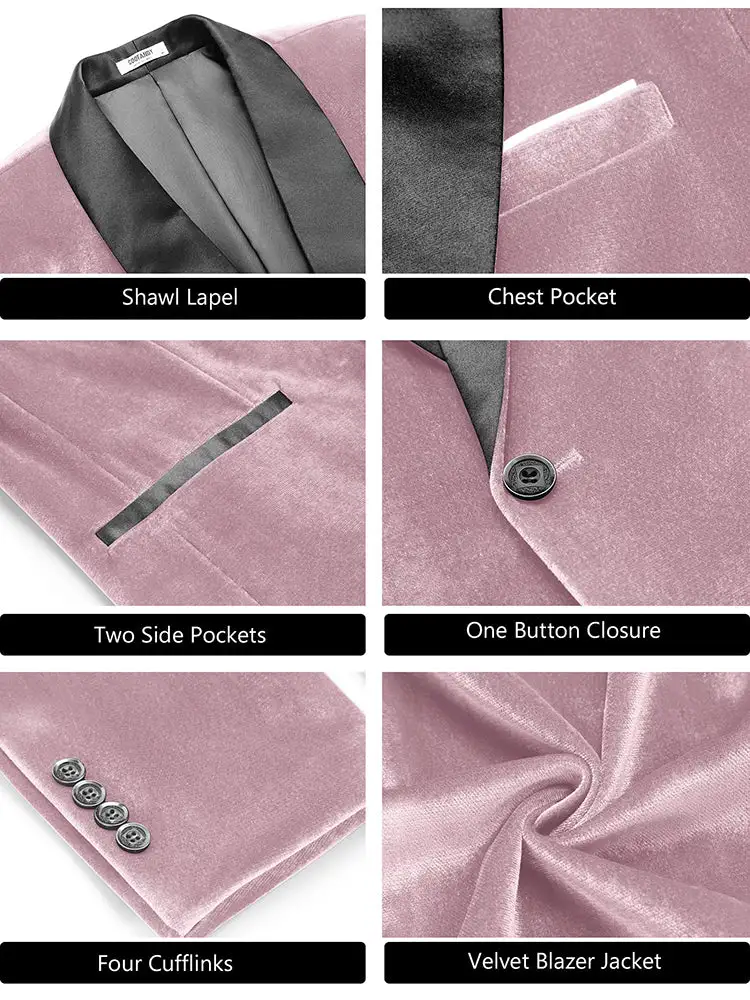 Velvet Tuxedo Blazer Jacket