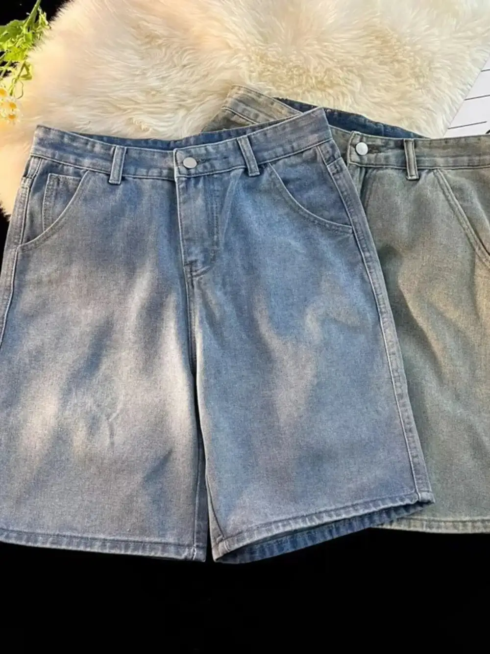Men's Full Size High Waisted Wide Leg Denim