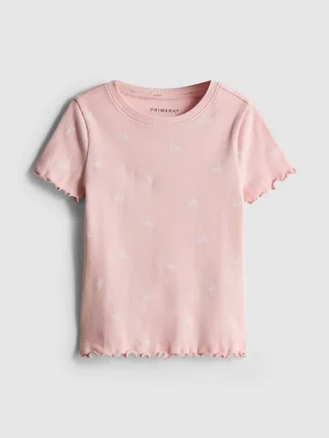 1.5-8yrs | Cotton Rich Ribbed Printed T-Shirt