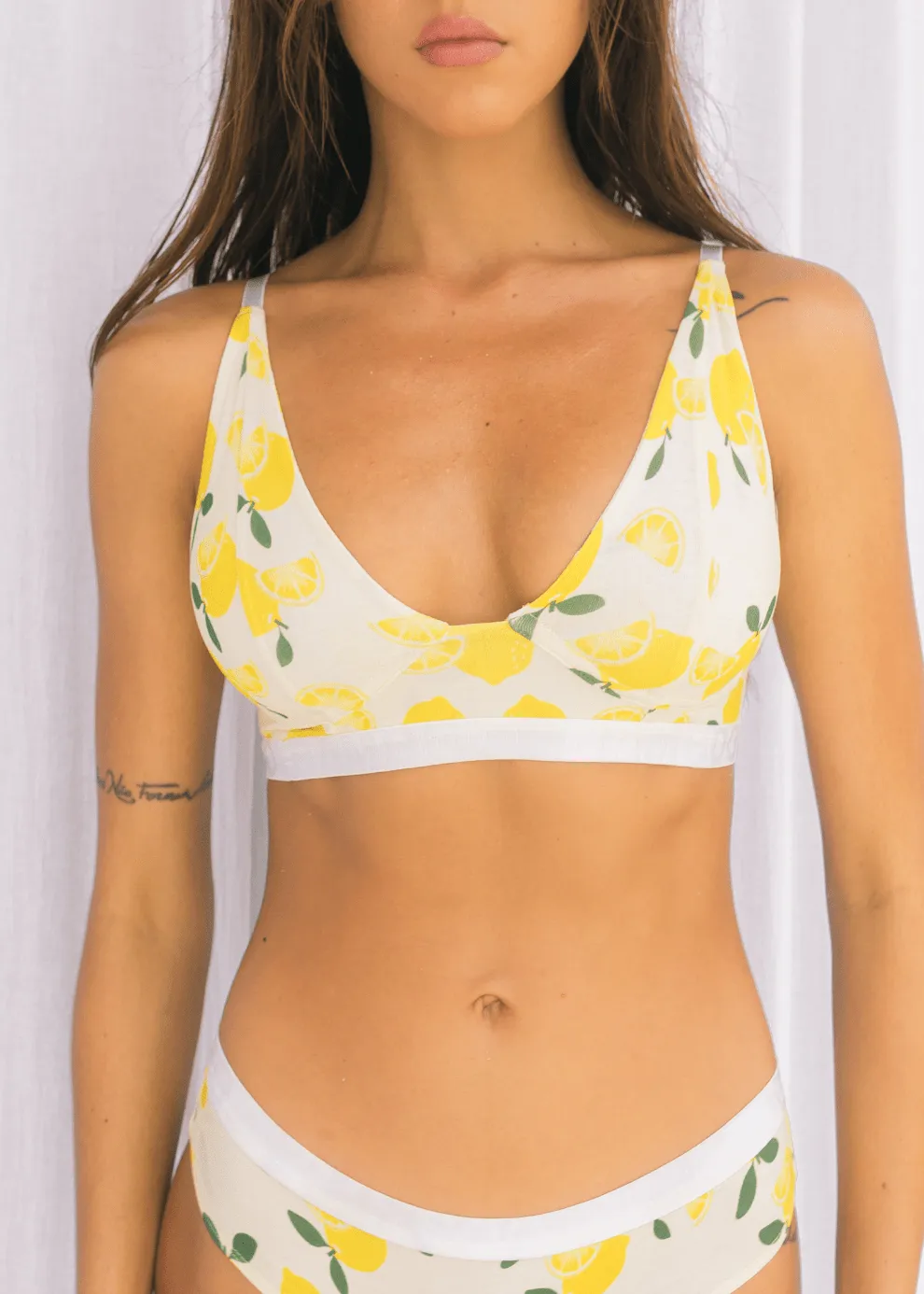 Printed Defined Support Bralette