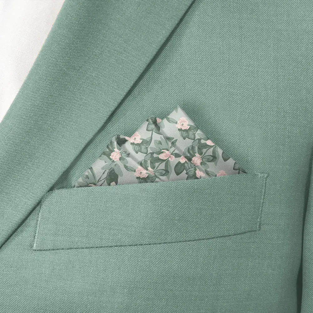 Clean Distinctive Floral Pocket Square