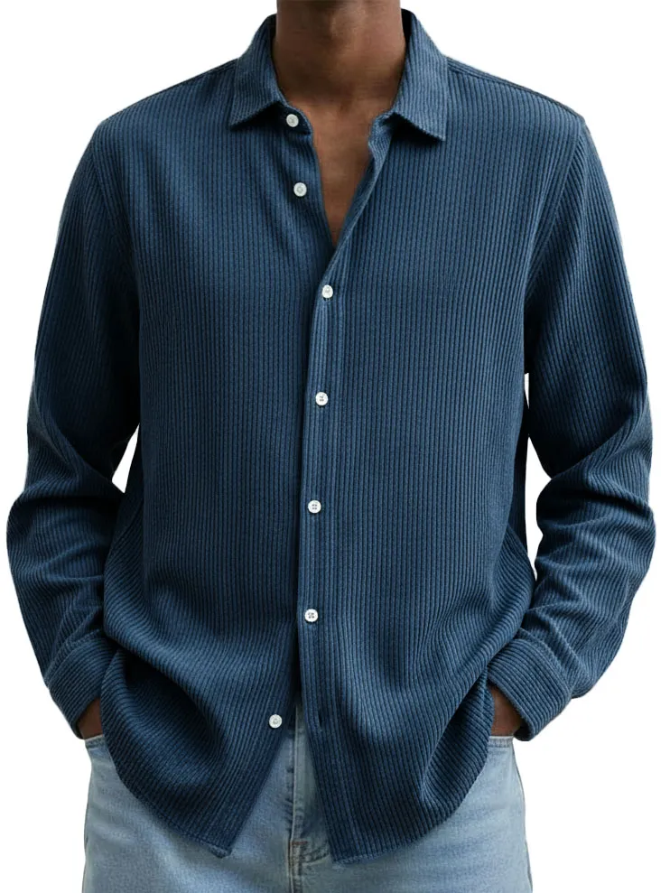 Corduroy Camp Collar Shirt