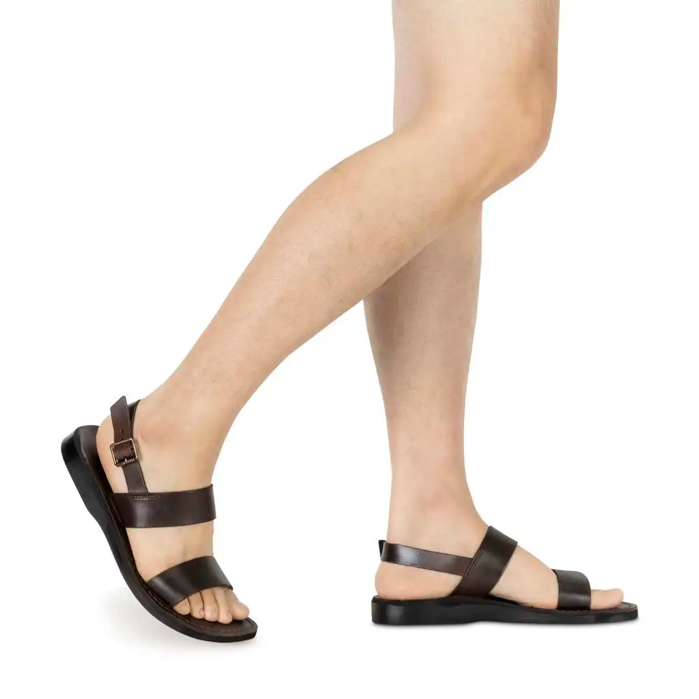 Leather Two Strap Sandals