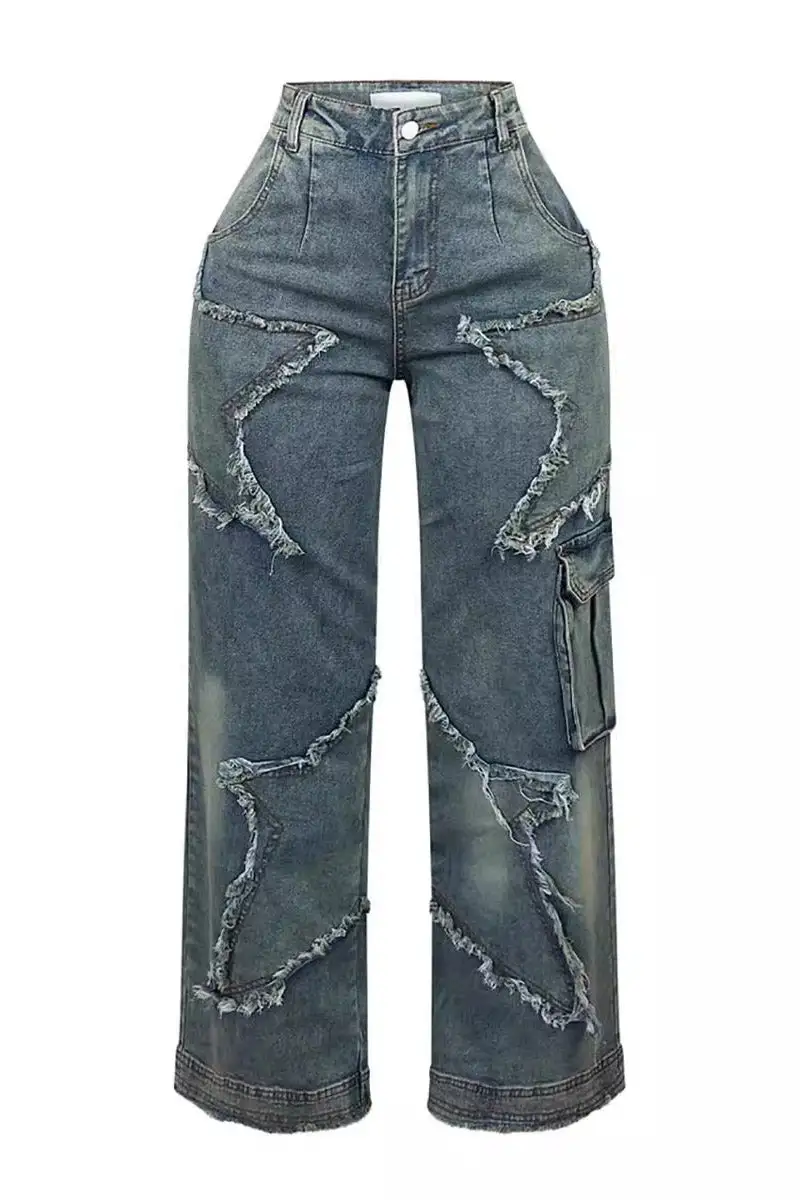 Wide-Leg Fringe Tassel Pants