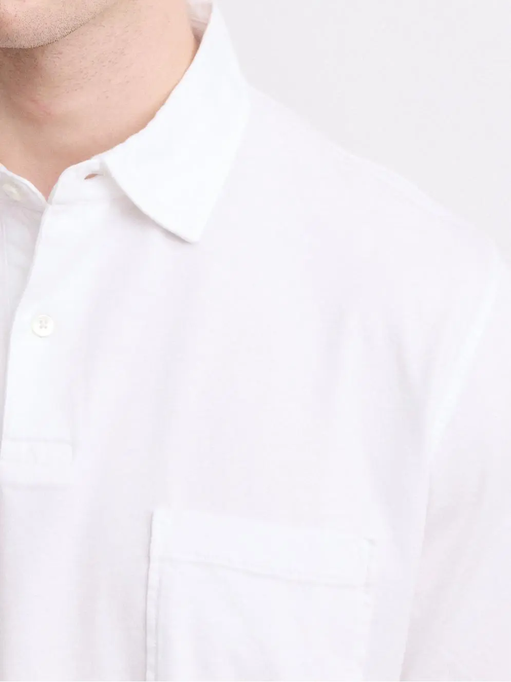 Comfortable Casual Breathable Daily Ivory Polo Shirt