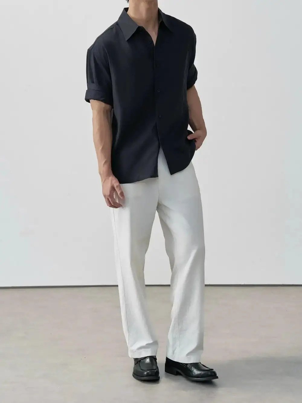 Breathable Lyocell Linen Blend Shirt