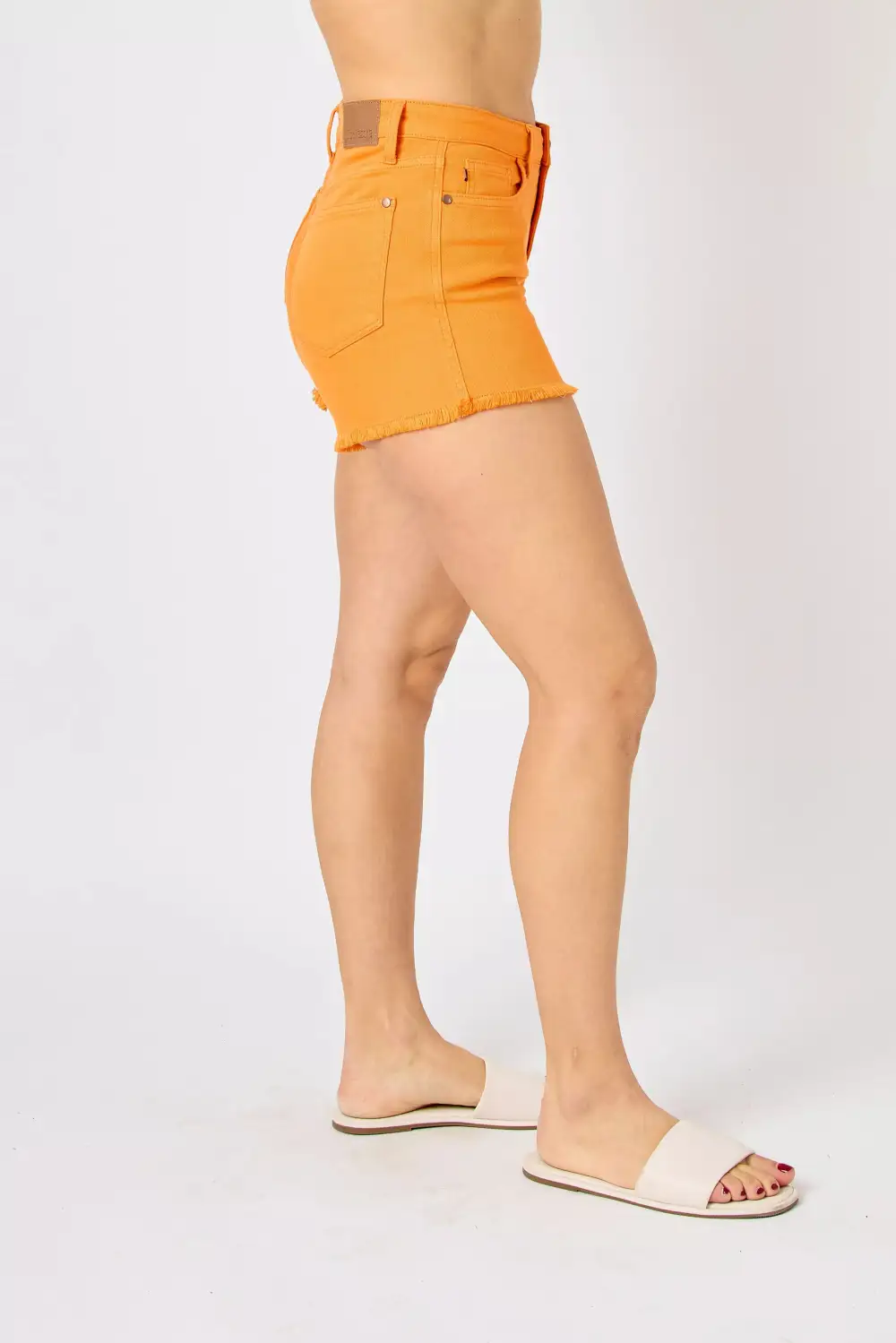 Fray Hem Denim Shorts