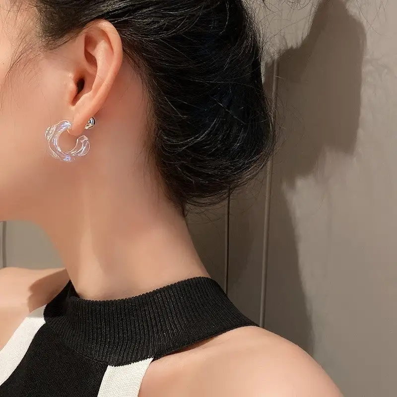 Acrylic Hoop Earrings