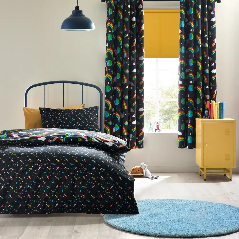 Polished Bedroom Celestial Cotton Duvet Cover Set