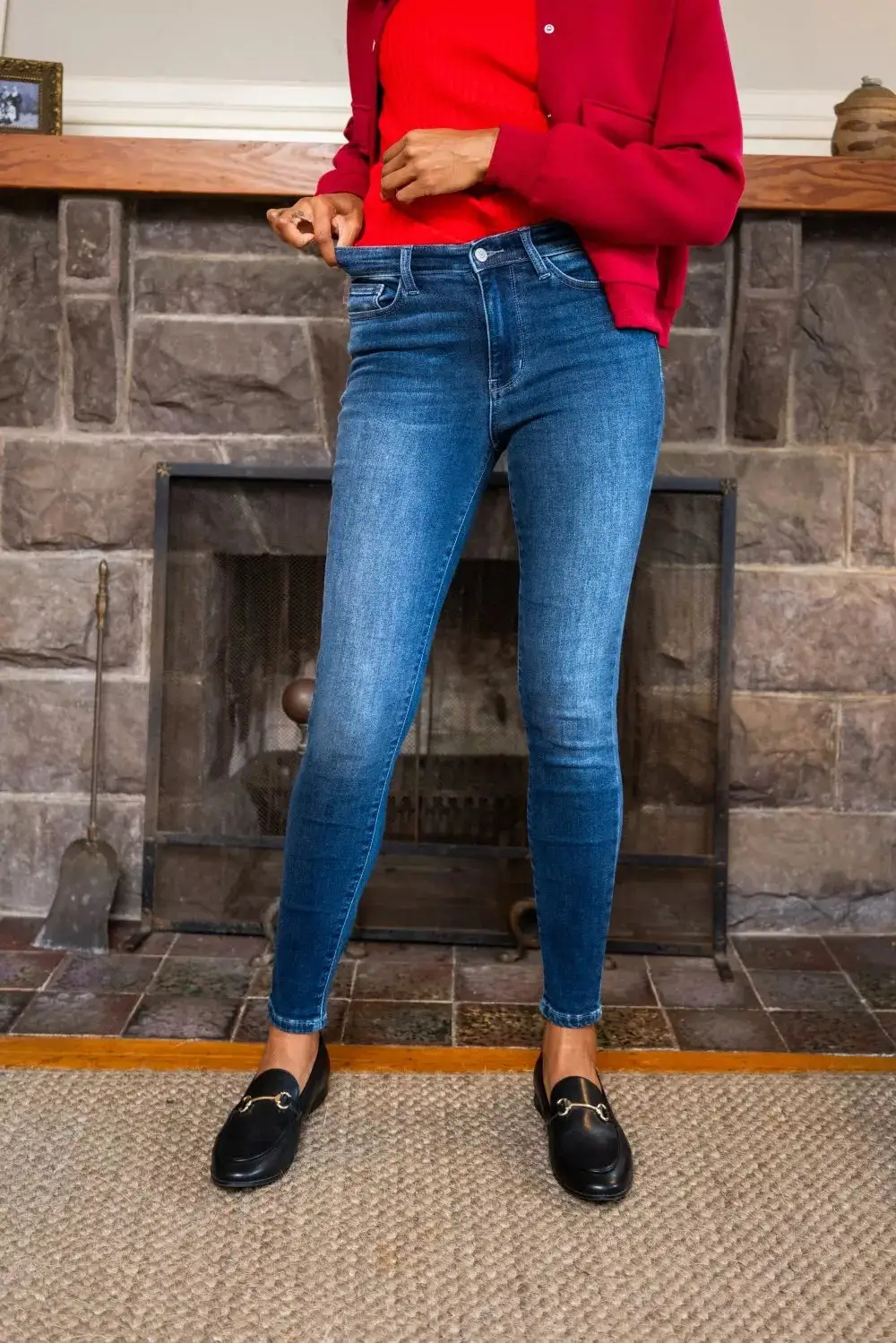 Denim Skinny Fit Pocketed Casual Jeans