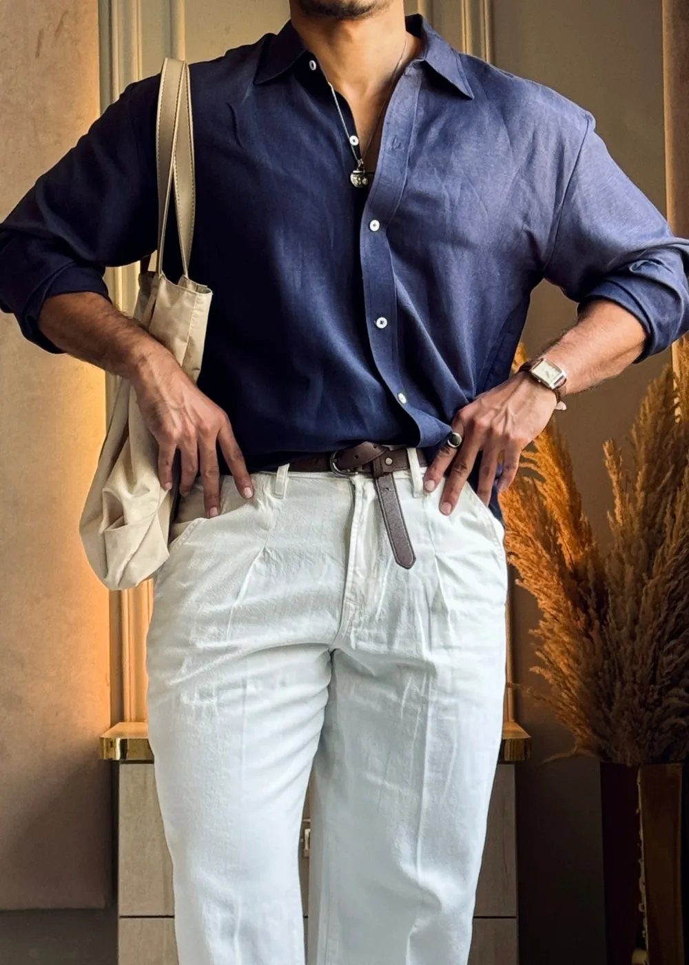 Classic Pleated Jeans