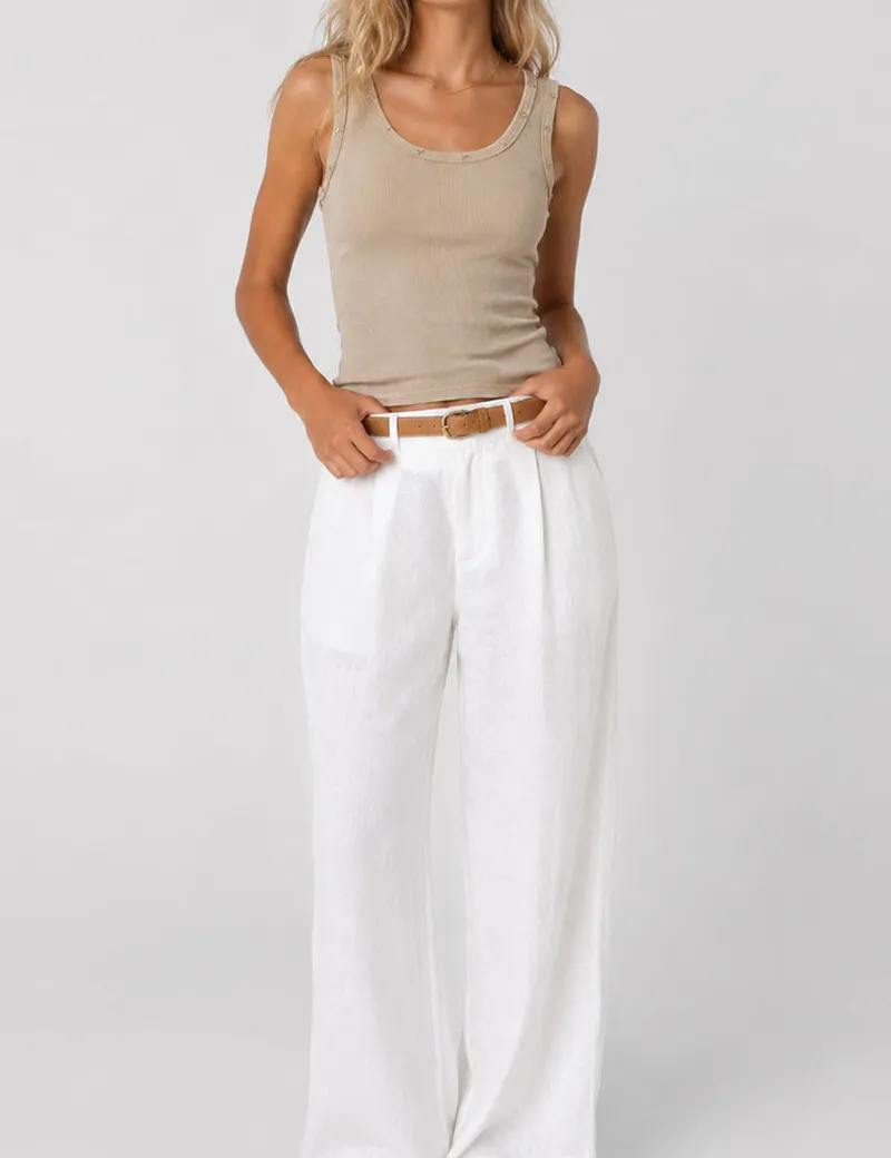 Chic Star Stud Ribbed Tank Top
