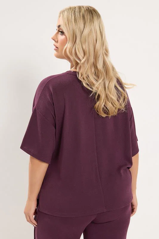 Purple Side Knot Soft Touch Top detail 2