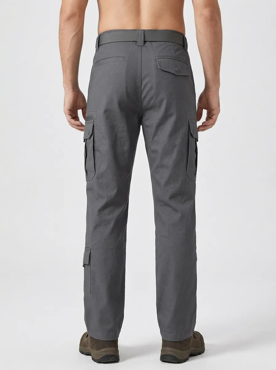 Men's Tactical Outdoor Multi-Pocket Reinforced Knee Cargo Pants