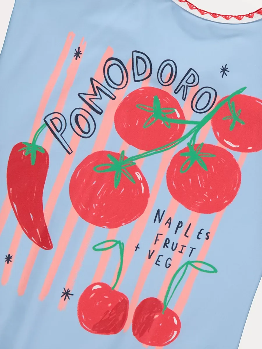 Blue Pomodoro Tomato Swimsuit