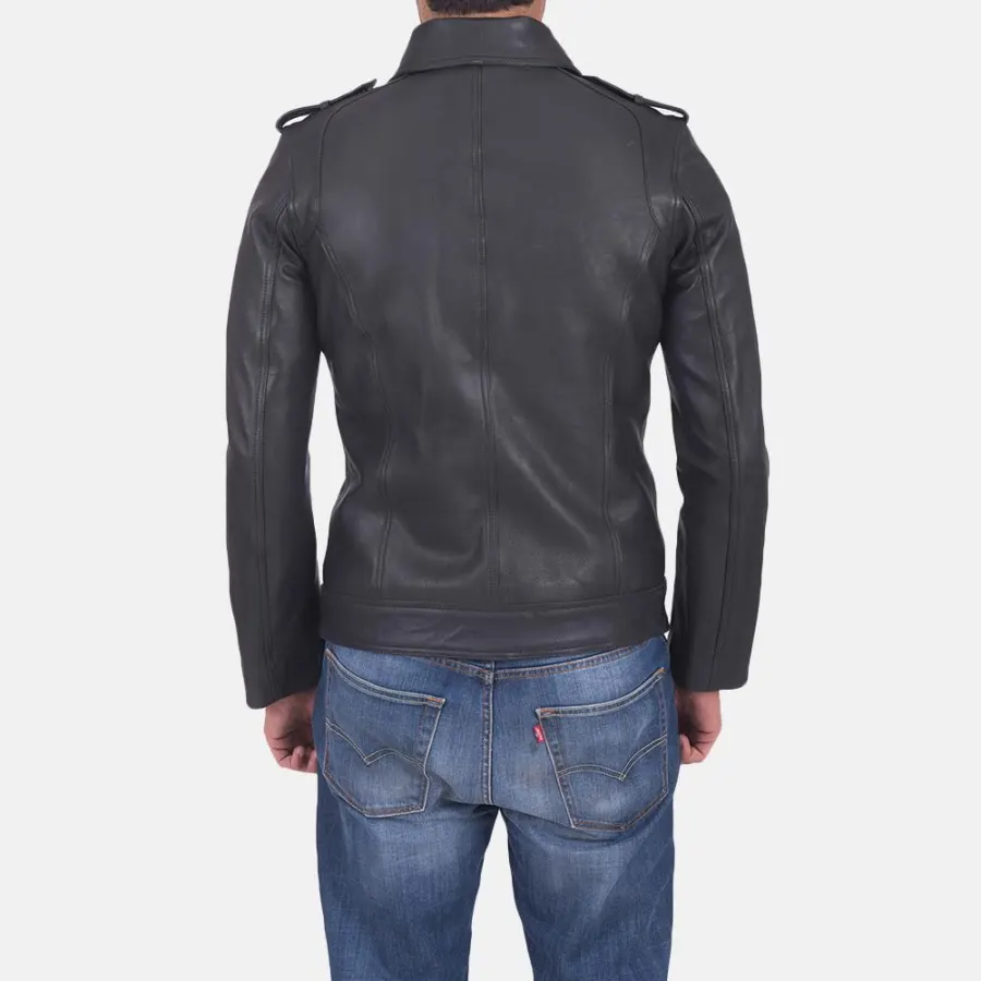 Men's Classic Utility Leather Jacket