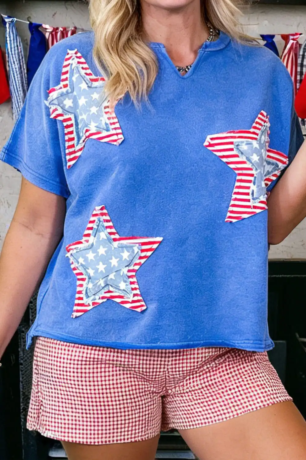 Star Neck T Shirt