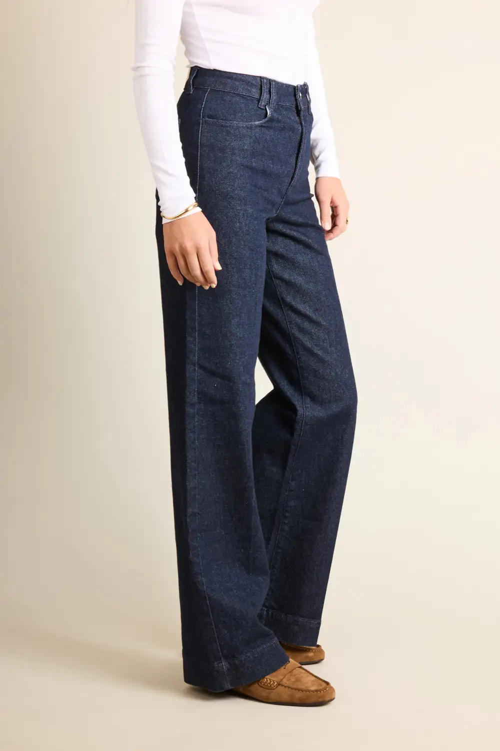 Women's Modern Slim Straight High Waist Jeans