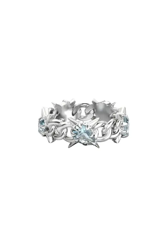 Topaz Curb Chain Ring