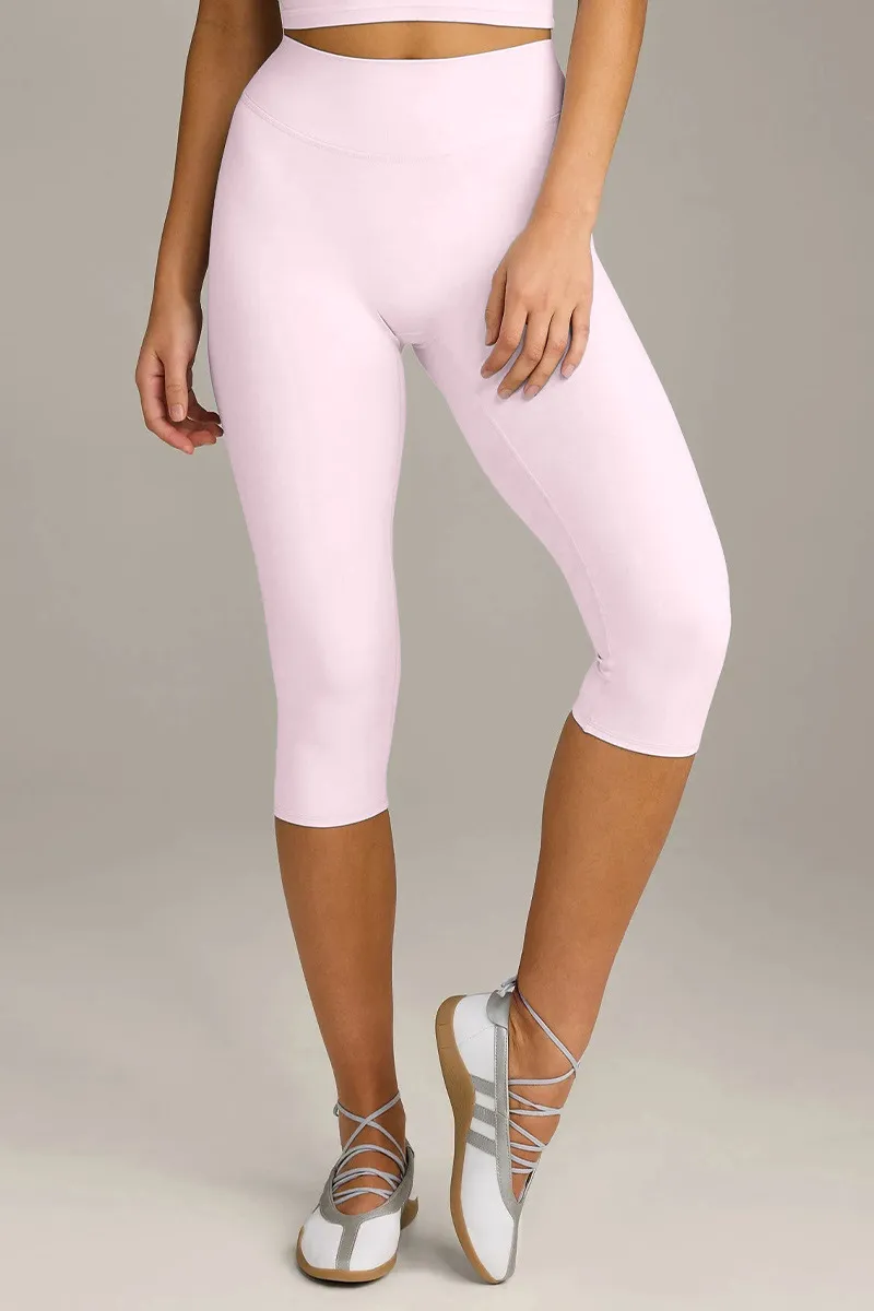 High-Waist Sculpting Slim-Fit Capri Leggings
