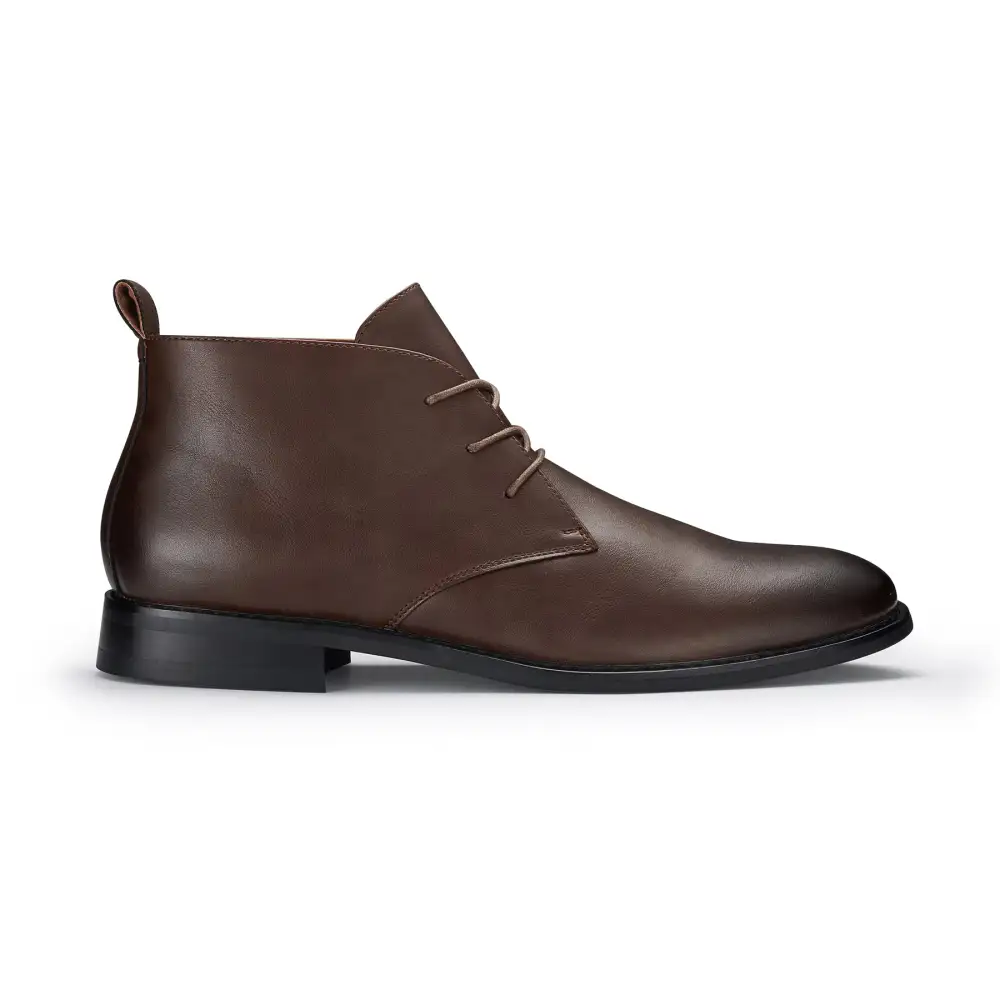 Classic Faux-Suede Suede Faux-Leather Chukka Boots