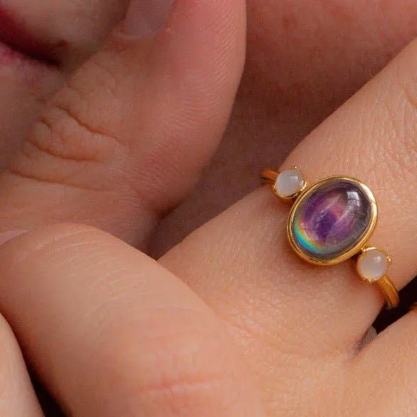 Oval Mood Stone Ring